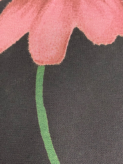 エムズグレイシー 627508 スカート 38 ブラック フラワーモチーフ ITKQOLR96AIU