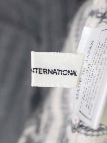 ルネ ニットワンピース 36 グレー ボーダー タートルネック カシミヤ ITEV9PD3ARMY