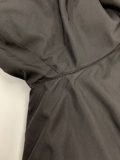 エムズグレイシー 129507 ダウンコート 38 ブラック Wジップアップ ボタン フード付き IT3OWV19ZVMI