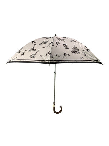 アクアスキュータム 晴雨兼用傘 ブラック サマーシールド プチパラ 遮熱 UVカット 東レ ストーリープリント 50cm ITMC4HTS7DVK