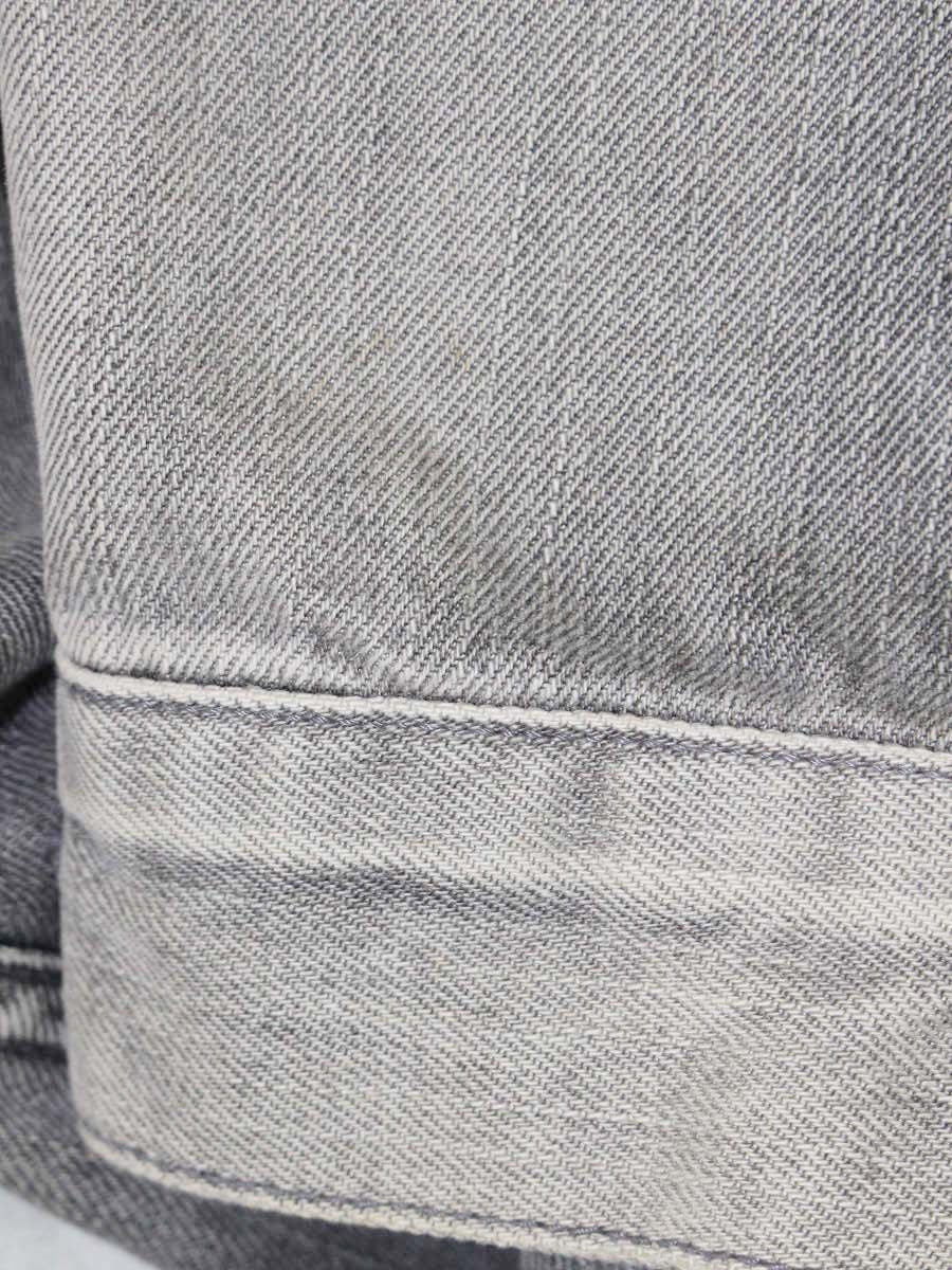 オールセインツ 193005R デニムジャケット XS グレー ダメージ加工 IT7I0Z9TG1W0