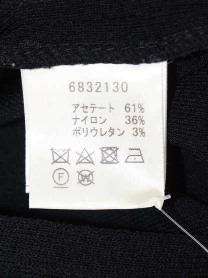 ルネ 6832130 ワンピース 34 ブラック ニット フロントＷジップ パール ITMPIPIQ5A40