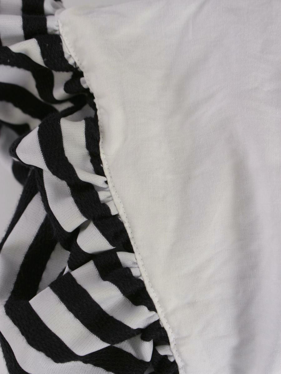 ボーダーズアットバルコニー BD2211-2C-13 Tシャツ カットソー 38 ホワイト パフスリーブ ITQQD0UV317P 【SALE】