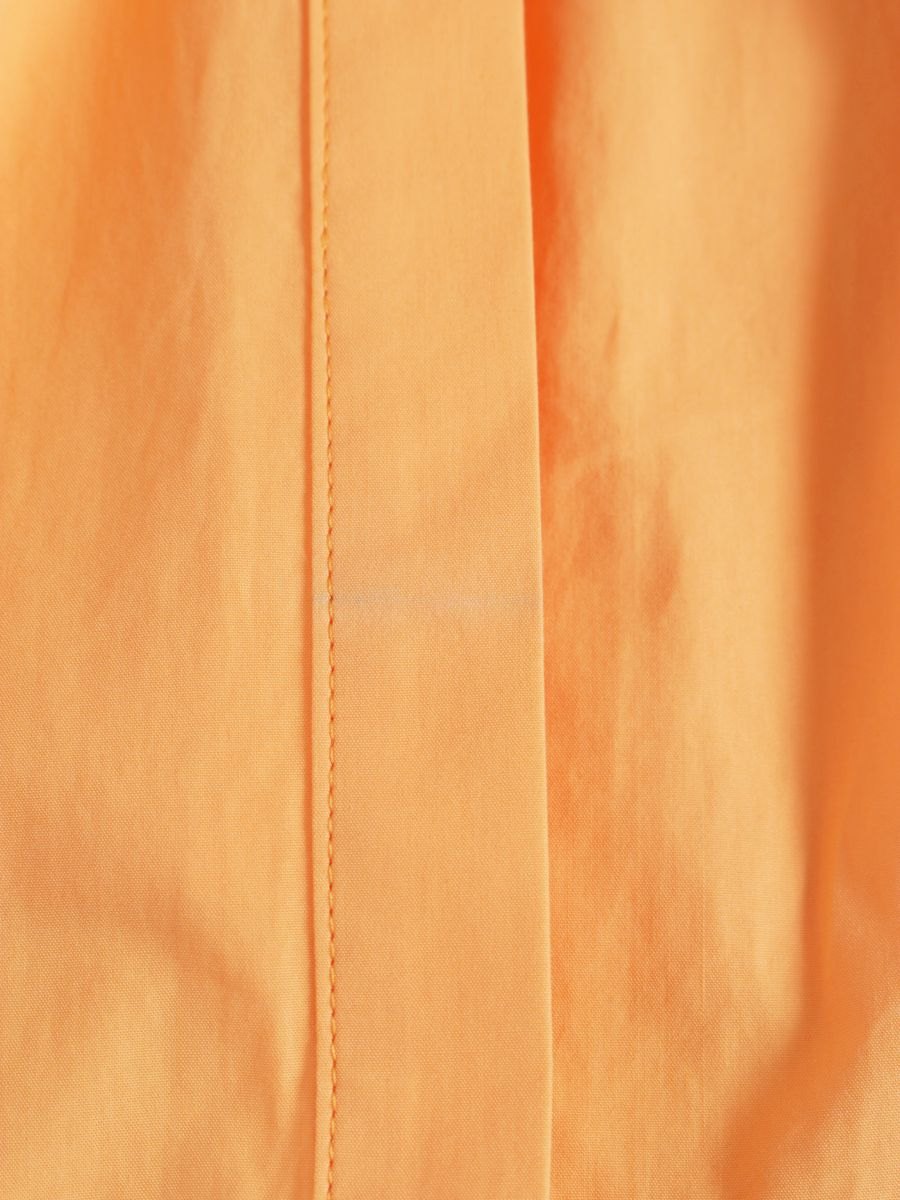 エムエスジーエム 3042MDD115 スカート 38 オレンジ  フロントボタン フレア ウエストギャザー IT2UG626LXKC