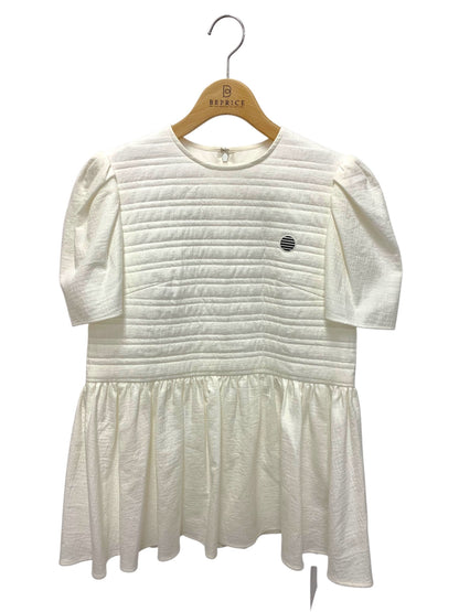 ボーダーズアットバルコニー BD2111P トップス 36 ホワイト ロゴワッペン ITZN3CNMRD5S