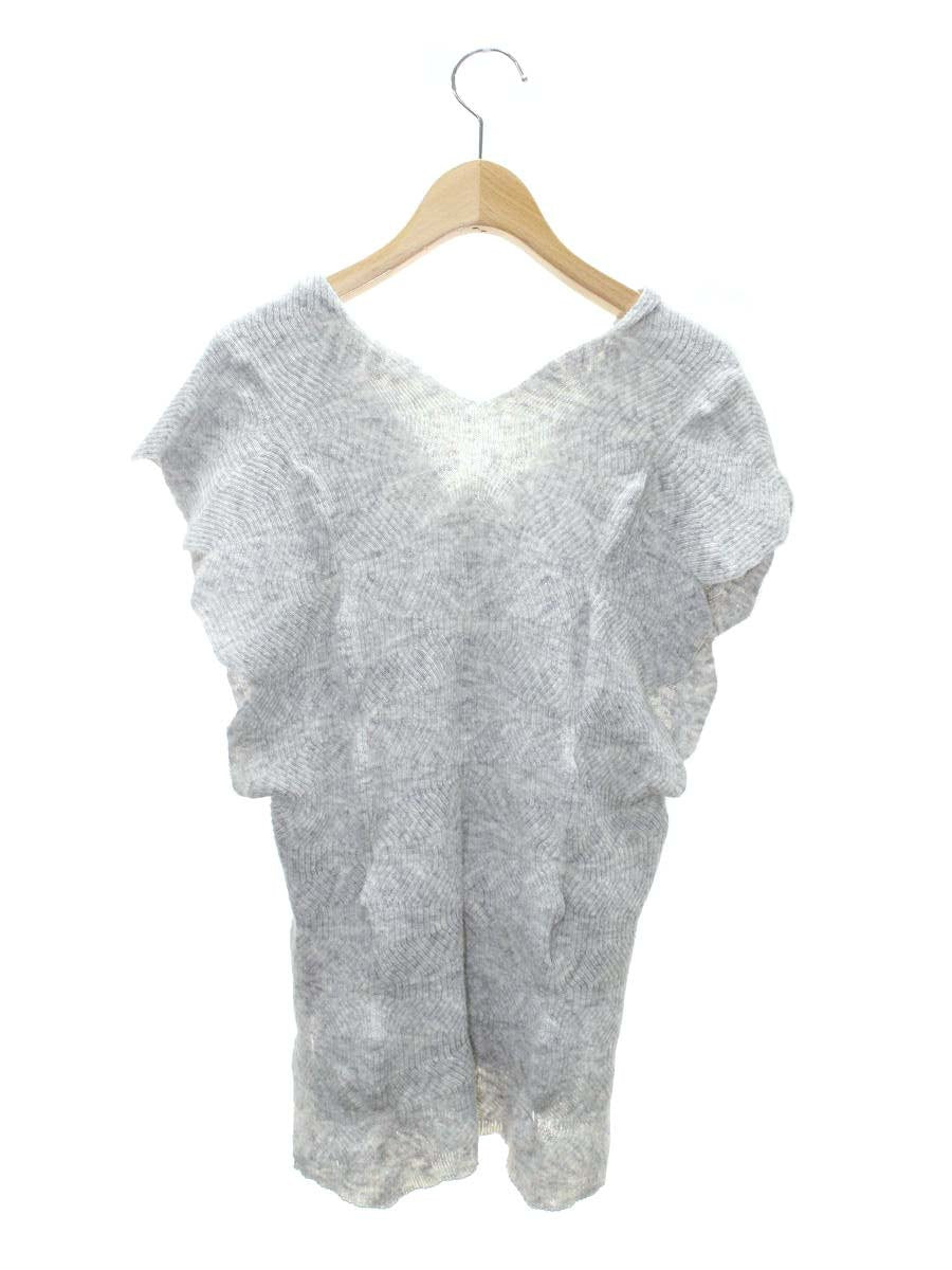 ハートイッセイミヤケ HA01KE315 ニット 2 グレー Vネック ノースリーブ IT24QC57AGOG 【SALE】