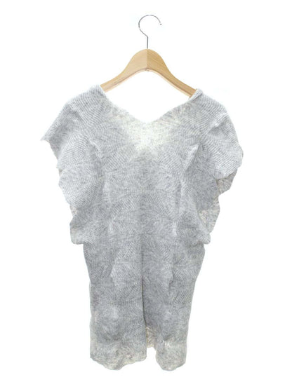 ハートイッセイミヤケ HA01KE315 ニット 2 グレー Vネック ノースリーブ IT24QC57AGOG 【SALE】