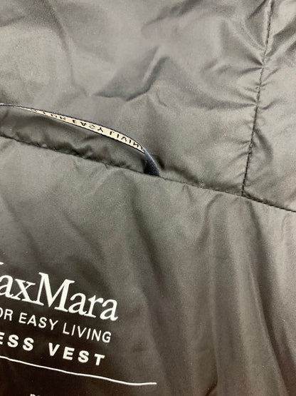 エスマックスマーラ TIMELESS VEST 91560148 ベスト 44 ブラック ロング 中綿 IT99QHKTDOEC