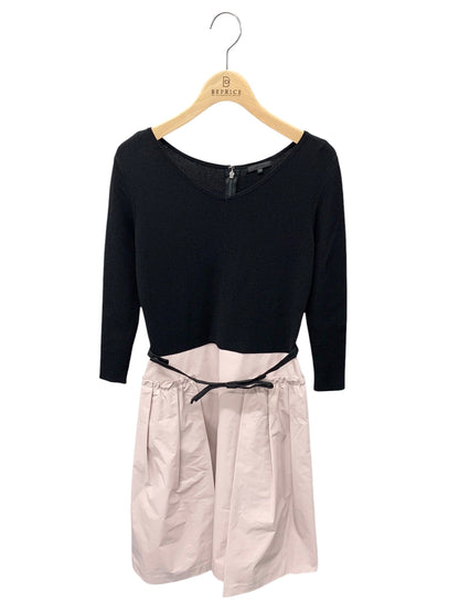 トゥービーシック W5J03-514-12 ワンピース 38 ブラック ニット 切替 ITRLGS63MMAO