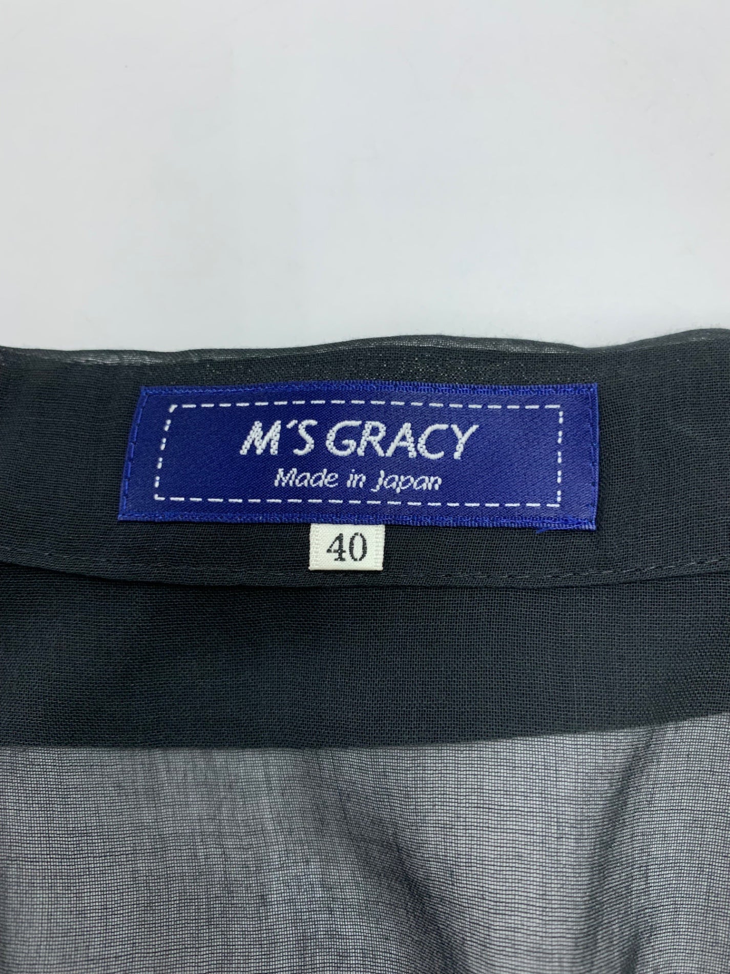 エムズグレイシー テーラードシアー 114306 ジャケット 40 ブラック ITH7K9SWB9J8