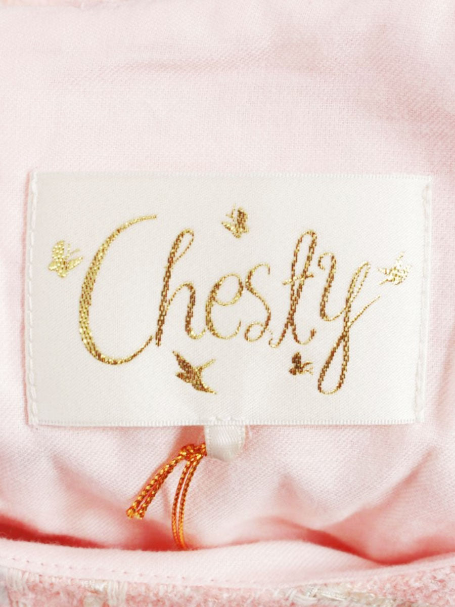 チェスティ 5S530 ワンピース 1 ピンク 切替 ツイード デニム ITQ7MORBX2BQ