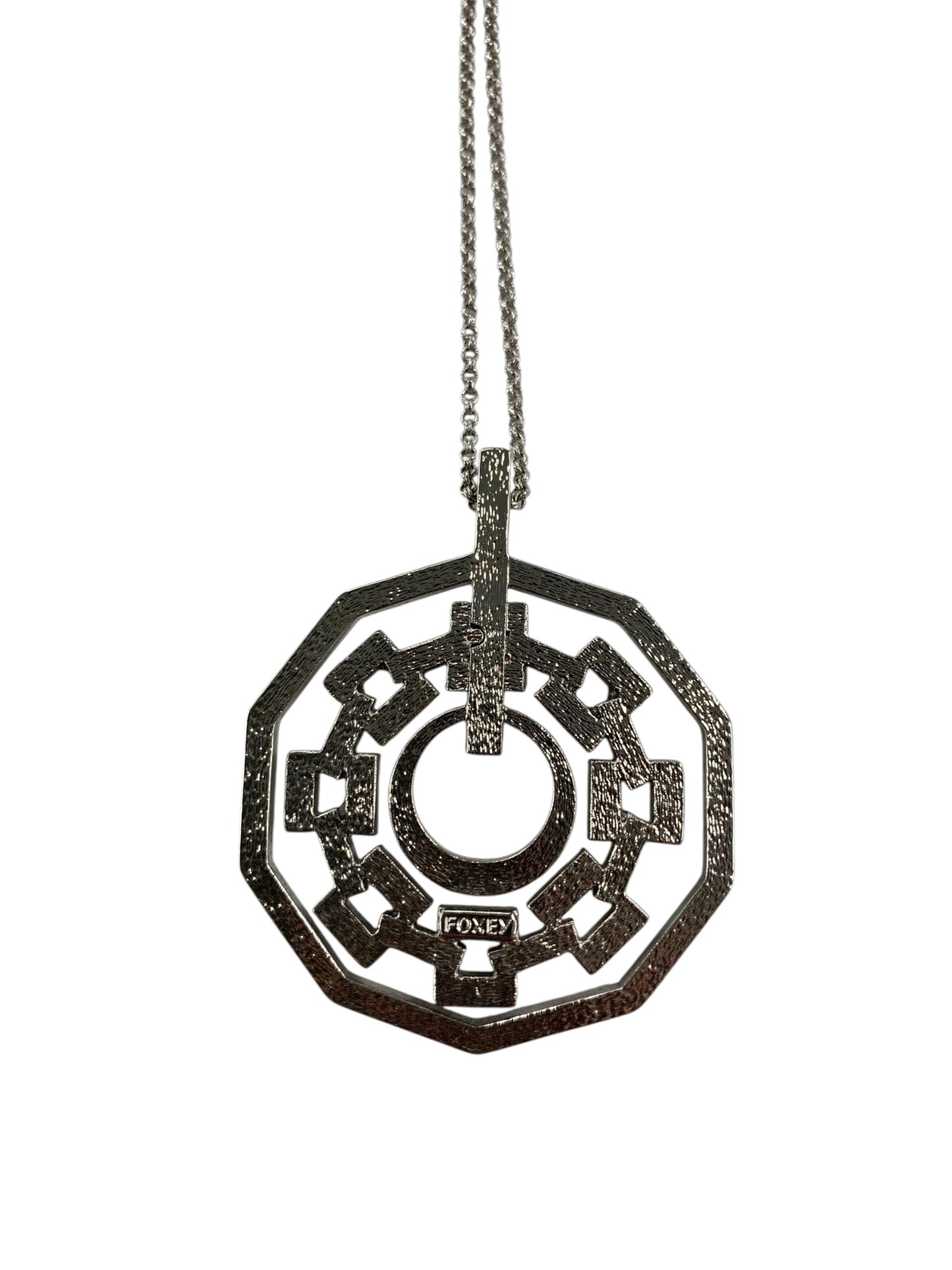 フォクシーブティック ネックレス シルバー ラインストーン ITSBZ7N5EQGS