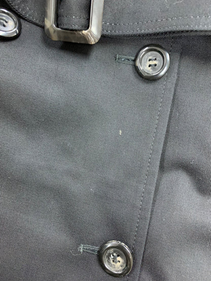 エポカザショップ REA02-314-09 トレンチコート 36 ブラック コットン ITUAN4OXNISY