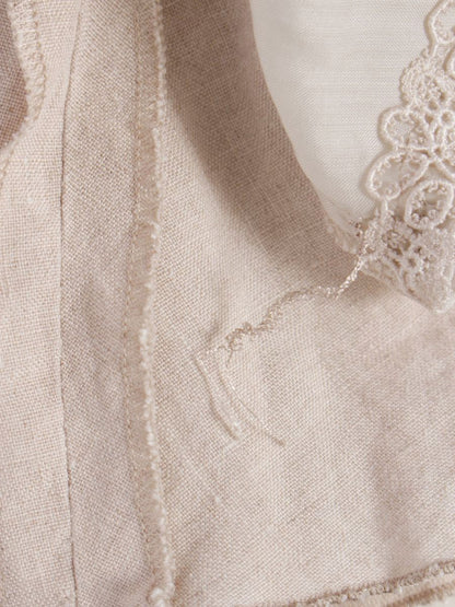 フォクシーブティック Dress Cote d'Azur 34330 ワンピース 38 ベージュ リネン 麻 IT4HD8JUZJWE