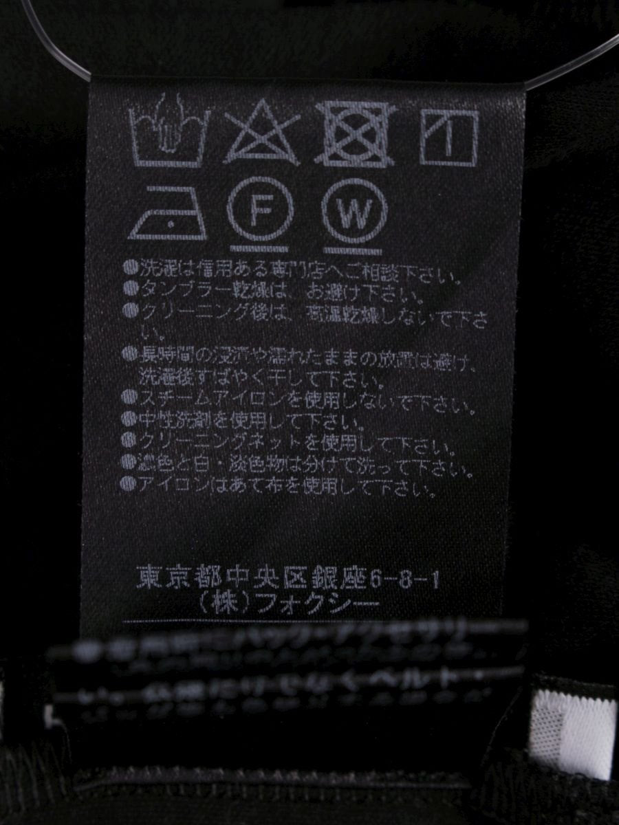 フォクシーニューヨーク 40130 トップス 38 ブラック ブレンド ロゴ IT3KVJK4KWF4