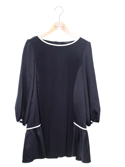 トゥービーシック W5P04-612-09 チュニック 42 ブラック パフスリーブ ITQOGMROOF4S