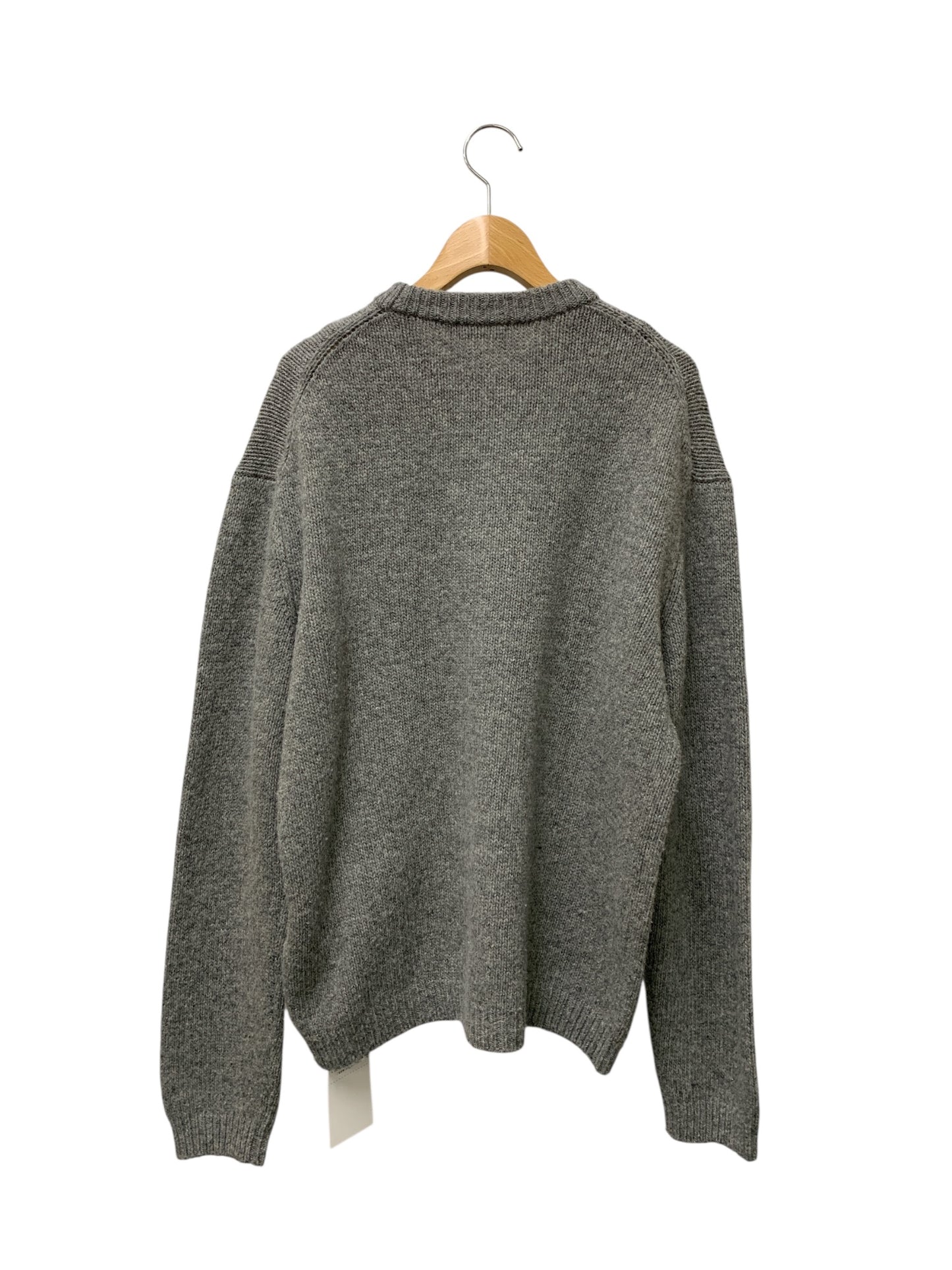 メゾンキツネ DRESSED FOX INTARSIA JUMPER NM00809KH0002 セーター M グレー IT72D63KDQHC