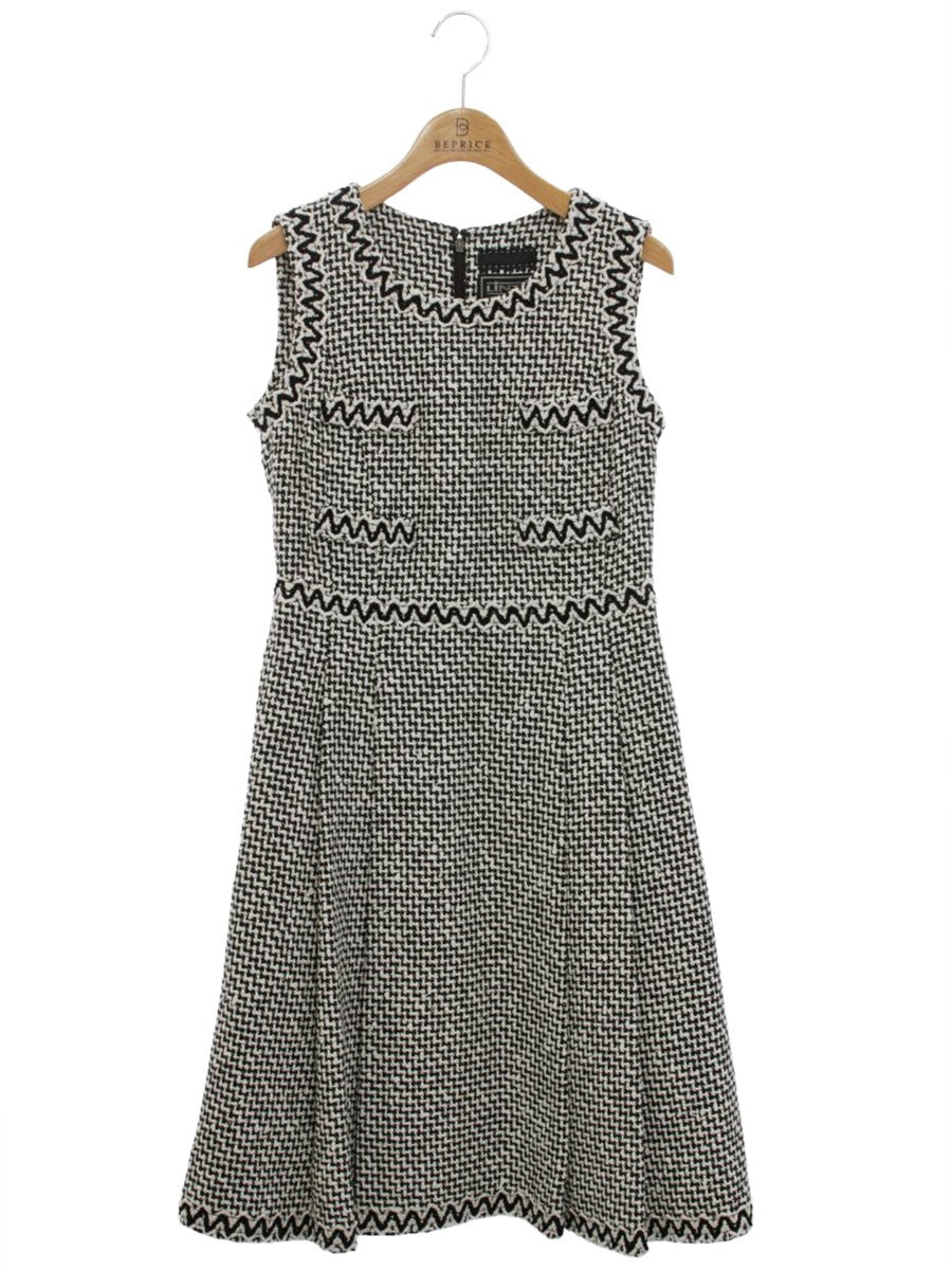 トゥービーシック LINTON W5J57-841-05 ワンピース 40 ホワイト リントン ツイード ITBAIN2HULLO