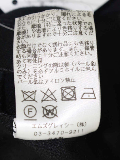 エムズグレイシー Bi-Color Cut sew Blouse 915111 カットソー 38 ブラック ITKH91D9RY7E