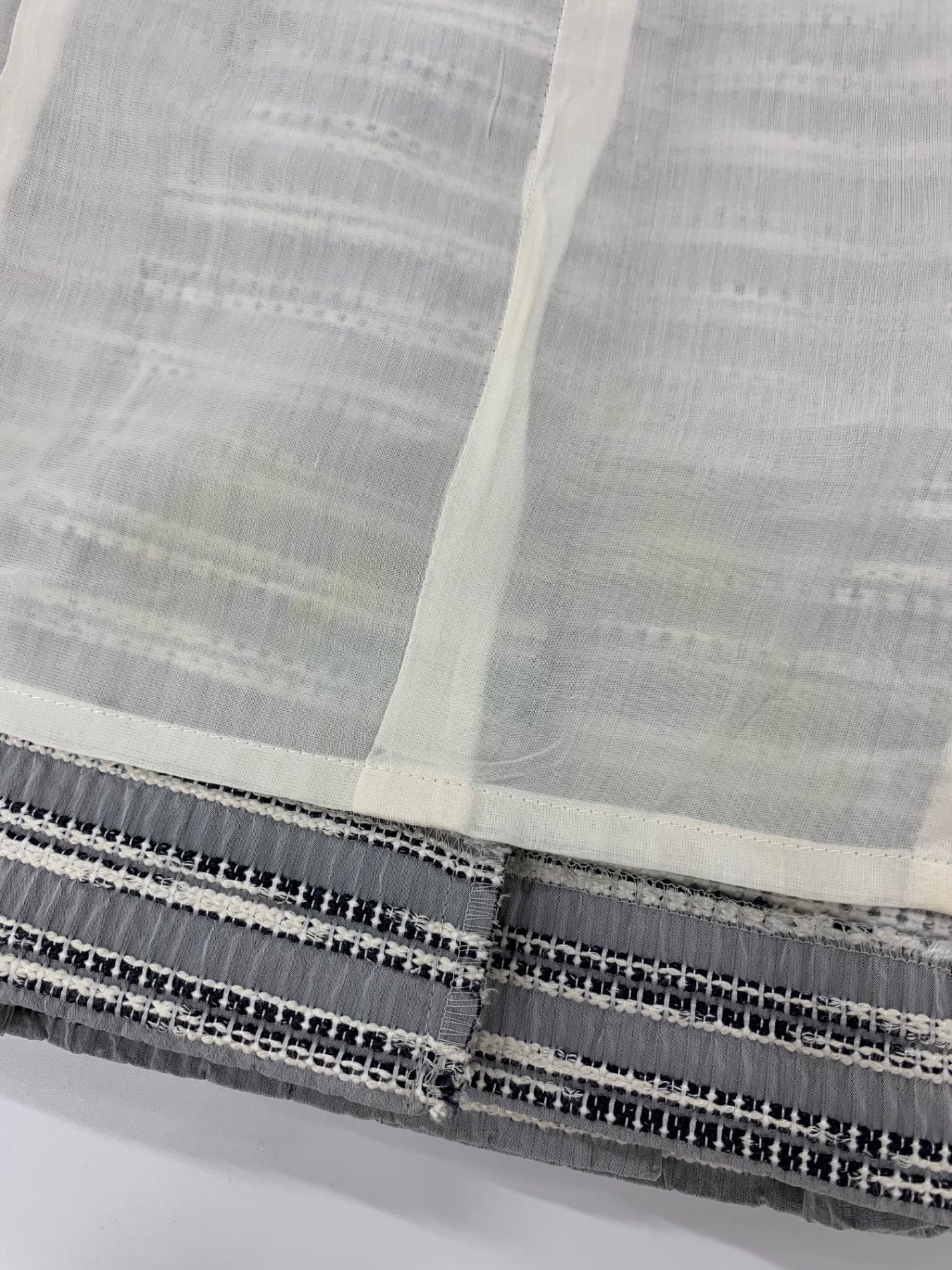 ルネ 6616150 ワンピース 36 グレー ツイードボーダー フロントジップ IT8L42HNW9MS 【SALE】