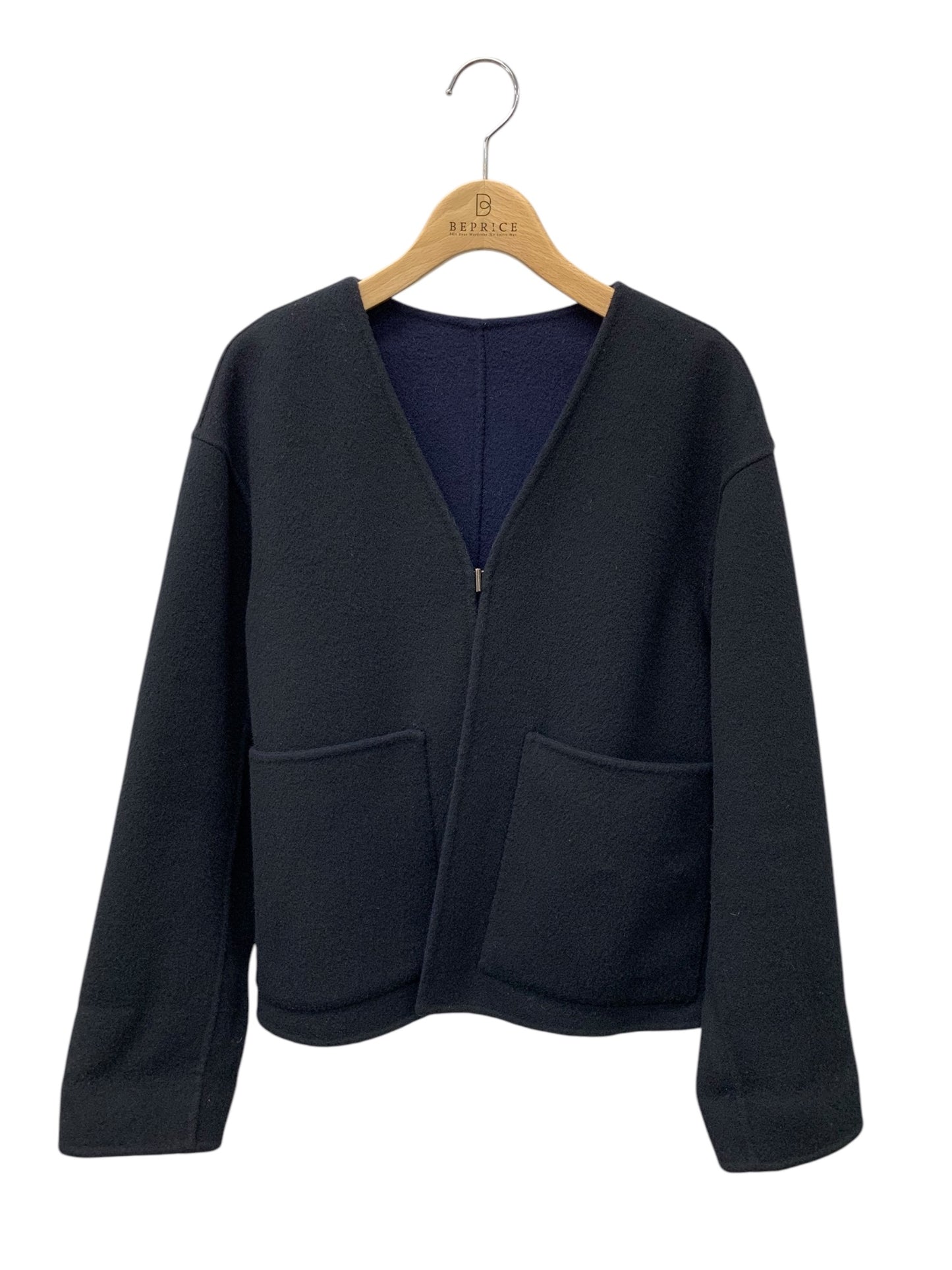 リズム 81106-104 コート 2 ブラック リバーシブル ノーカラー ITV4OZWFTR0Q 【SALE】