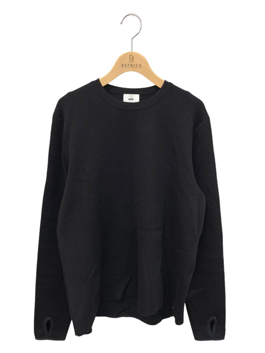 ソフネット  FINGER HOLE CREW KNIT SOPH-190175 クルーネックニット S ブラック ITWCOELIJBXG