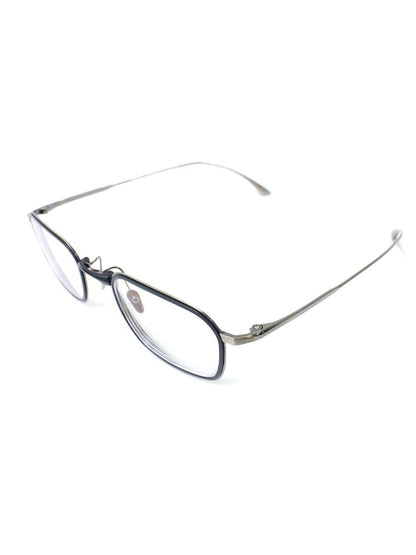 マスナガ BRADBURY メガネ シルバー/ネイビー メタルフレーム スクエア IT864C8I708D