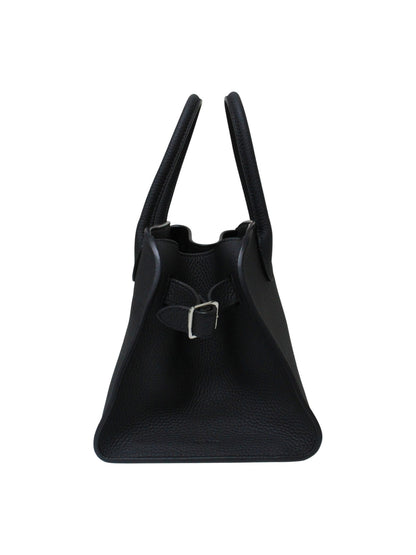 ザロウ ソフトマルゴー10 ハンドバッグ ブラック カーフスキンレザー 2way ITT0R0O6N7T4