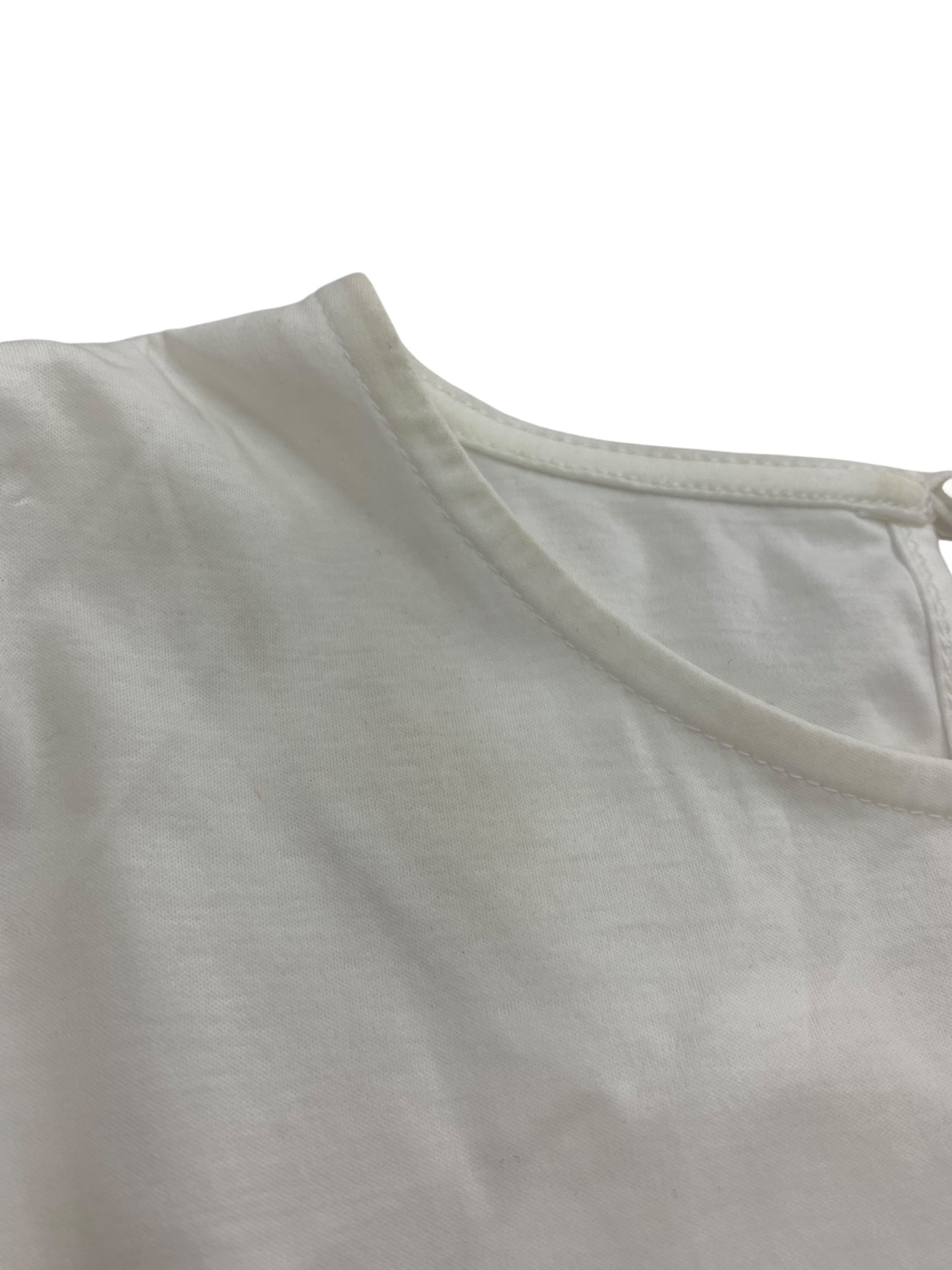 エムズグレイシー 515331 チュニック 38 ホワイト フレア リボン IT5SPOA655D4