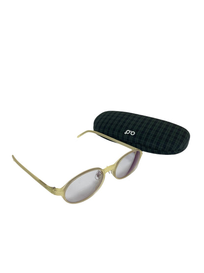 白山眼鏡店 メガネ ベージュ セルフレーム オーバル IT4LDLM7J6IY