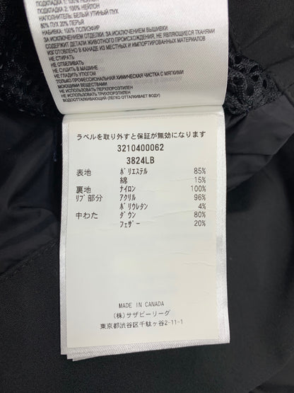 カナダグース 3210400062 3824LB ダウンジャケット ブラック ブラックロゴ IT0I5B2MBK80