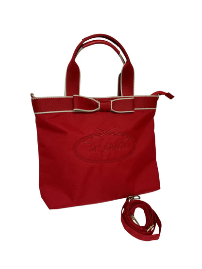 エムズグレイシー 394520 バッグ レッド ロゴ 刺繍 IT5AXKWM1FOW