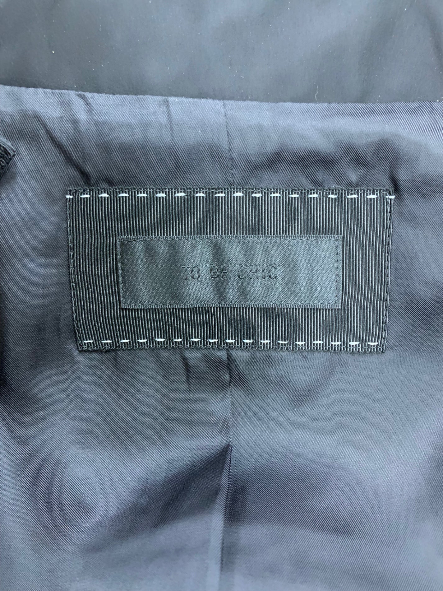 トゥービーシック W7A02-836-09 コート 48 ブラック ロング グログラン 球状ボタン ITRCS5WQXM1V