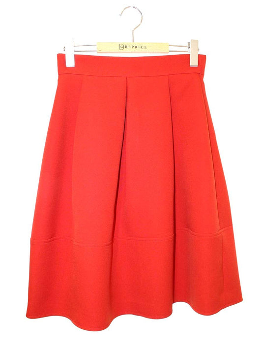 エムズグレイシー Cocoon Line Skirt 917507 スカート 38 レッド ITO0JNCYYQM8