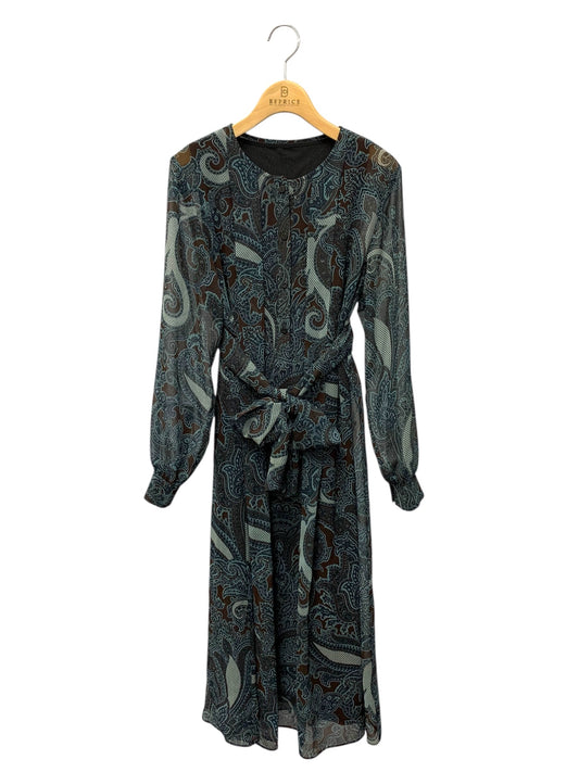 マッキントッシュロンドン G5J02-803-78 ワンピース 38 ブルー インナー付き ITNOEL7CK6C2