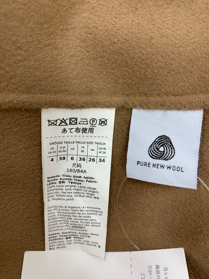 エスマックスマーラ POLDO ポルド チェスターコート 38 ブラウン ウール ITJIQBIXZL54