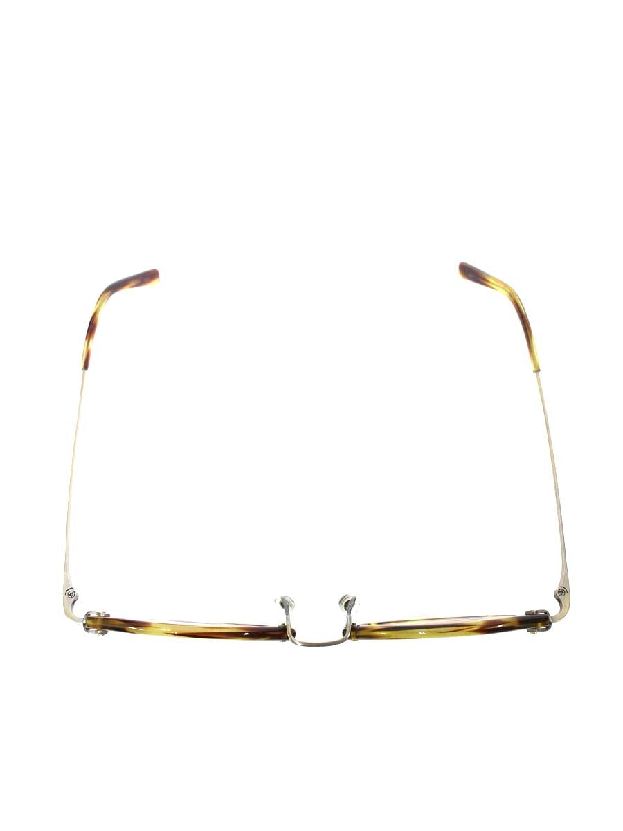 増永眼鏡 GMS-805 メガネ ブラウン/アンティークゴールド コンビフレーム チタン IT5IITFD9009