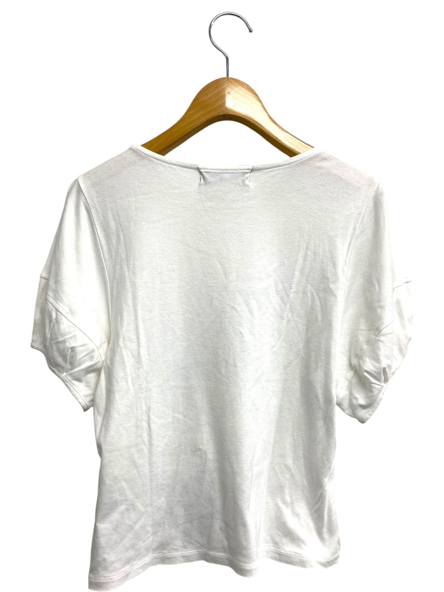 エムズグレイシー CherryCut sew 815315 Tシャツ カットソー 38 ホワイト チェリー スパンコール ITNE91HH9IS6