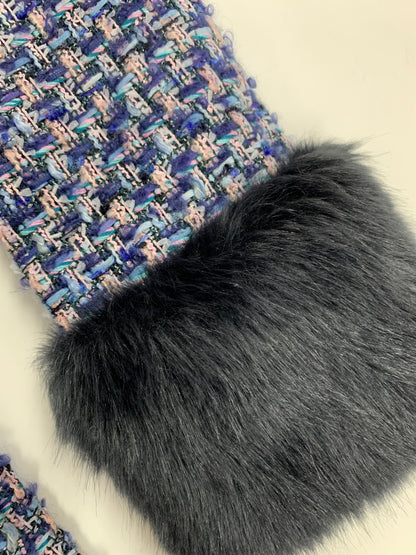 トッカ MISS HEPBURN COTOYW0220 ノーカラーコート 0 ネイビー ツイード ITSRGONSBAQ8