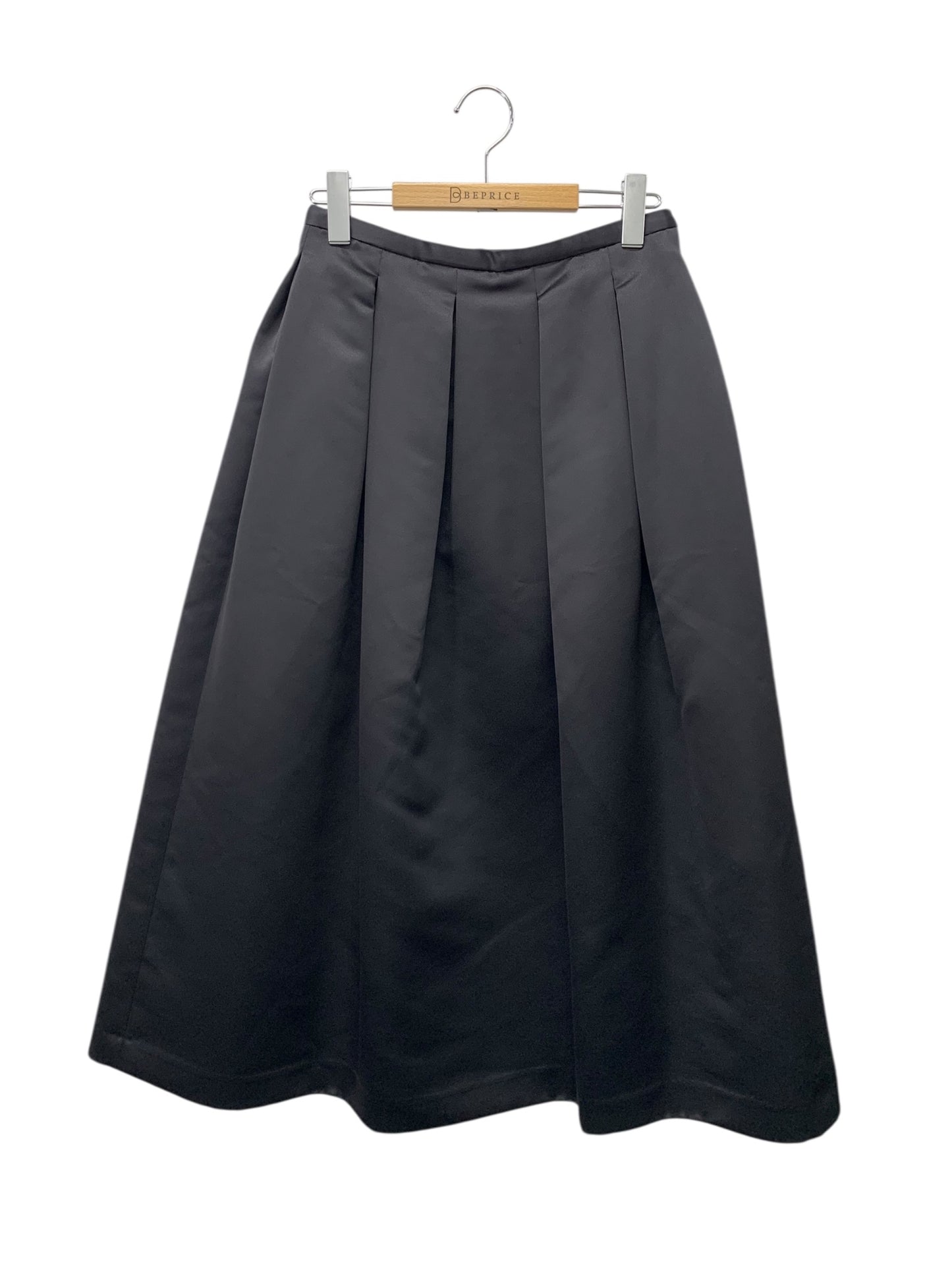 ツルバイマリコオイカワ SK-1191911 スカート 36 ブラック タックフレア IT43HHF7KKNQ