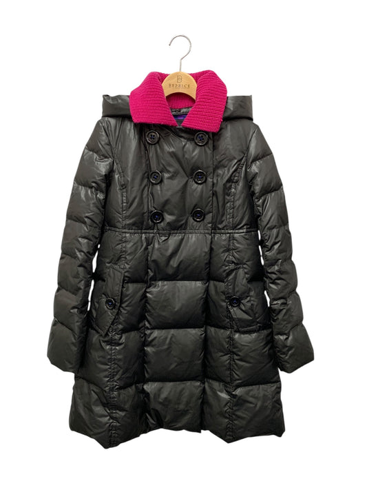 ソニアリキエル WYHW6003 ダウンコート 38 ブラック ニット付け襟 ITJMKE8U011P