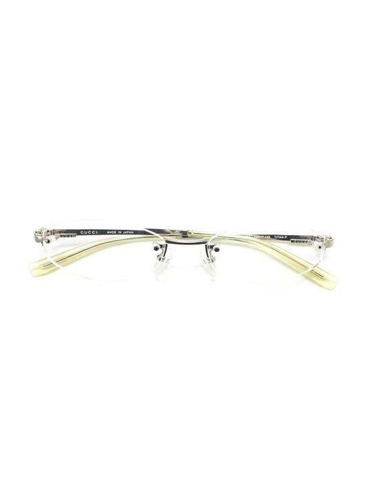 グッチ GG-9566J メガネ シルバー メタルフレーム リムレス（フチなし）オーバル（楕円） ITKGULG8G5YG