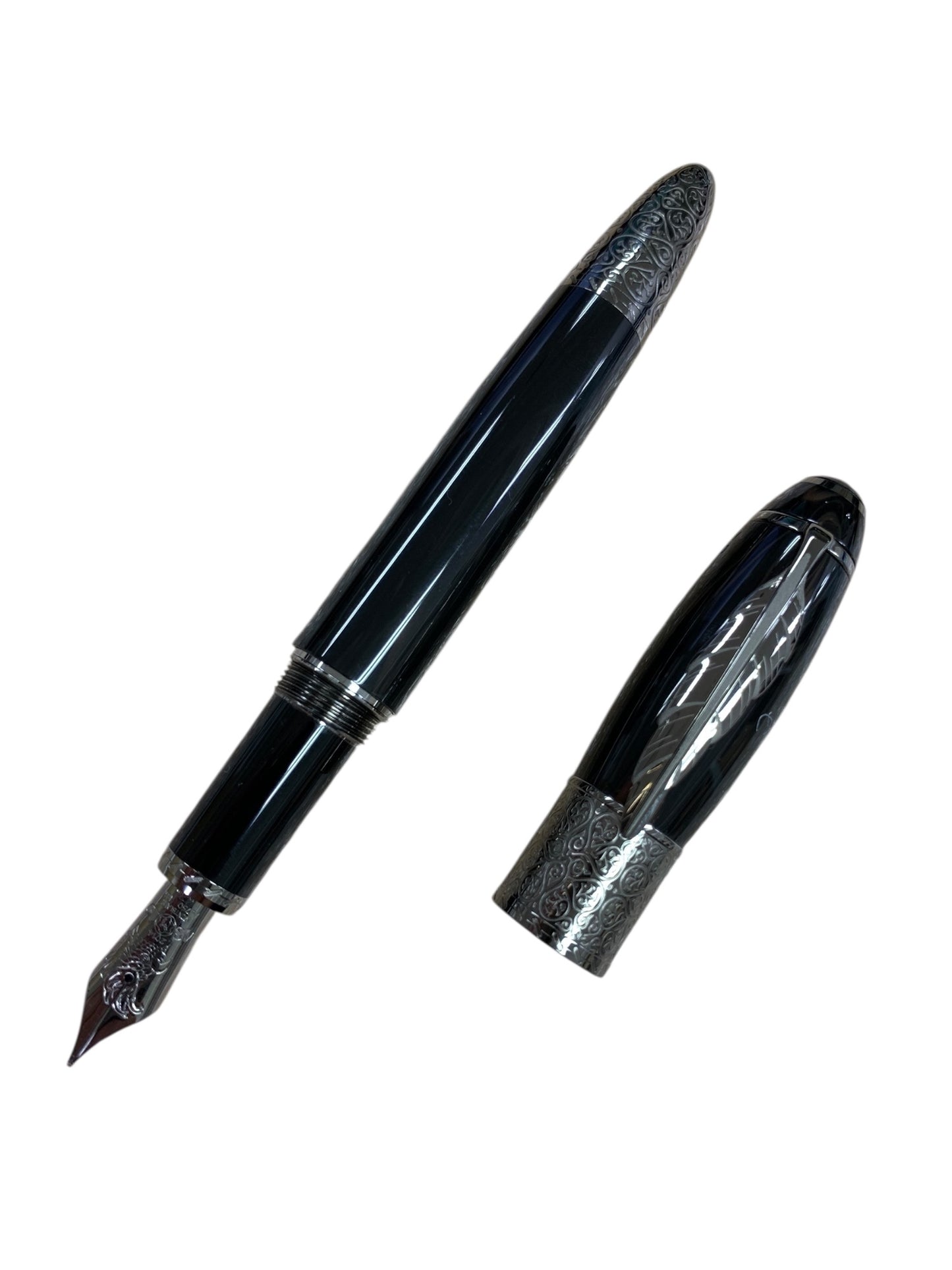 モンブラン 万年筆 作家シリーズ 2014 ダニエル･デフォー ブラック 10000本限定 750 18K ITMA0HREPMU4