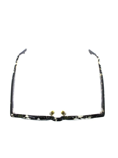 ワイズ 81-0025-2 メガネ ブラック/クリア セルフレーム フルリム ウェリントン ITA19JBFYIRC