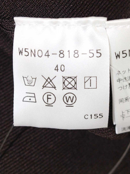 トゥービーシック W5N04-818-55 ニットセーター 40 ブラウン フェイクパール リボン ITC85V3M1DFC