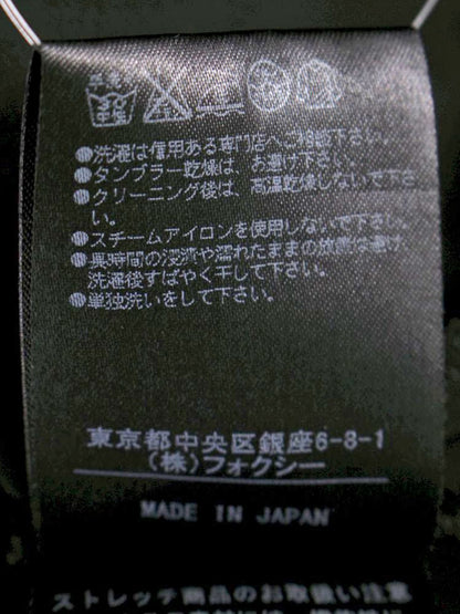 フォクシーニューヨーク 35956 スラックス 40 ブラック グログランテープ 切替 ストレッチ ITYM1816OWRO