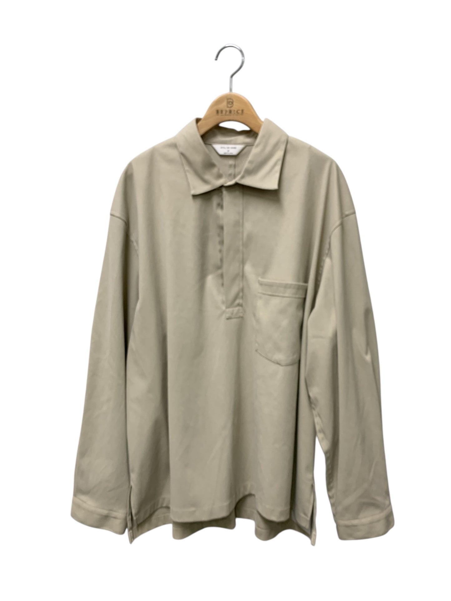 スティル バイ ハンド Synthetic leather over shirt / フェイクスウェードスキッパーシャツブルゾン BL06243 48 ベージュ ITMYFT9E7W24