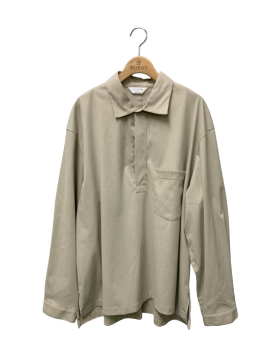 スティル バイ ハンド Synthetic leather over shirt / フェイクスウェードスキッパーシャツブルゾン BL06243 48 ベージュ ITMYFT9E7W24