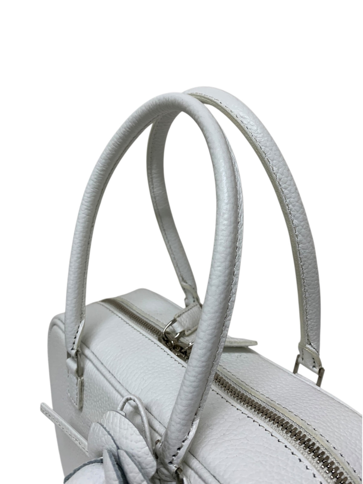 ルネ ALYA アリア ハンドバッグ ホワイト カメリア レザー ITRUM8OSHZBI