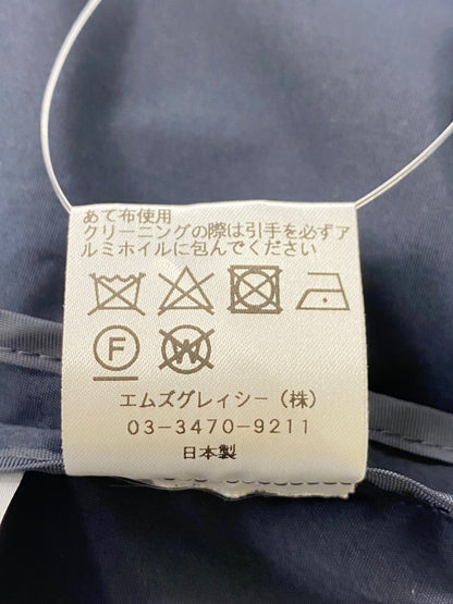 エムズグレイシー 814302 ブルゾン 38 ネイビー ジャケット ジップアップ ステッチ ITD0NUYYHE8S